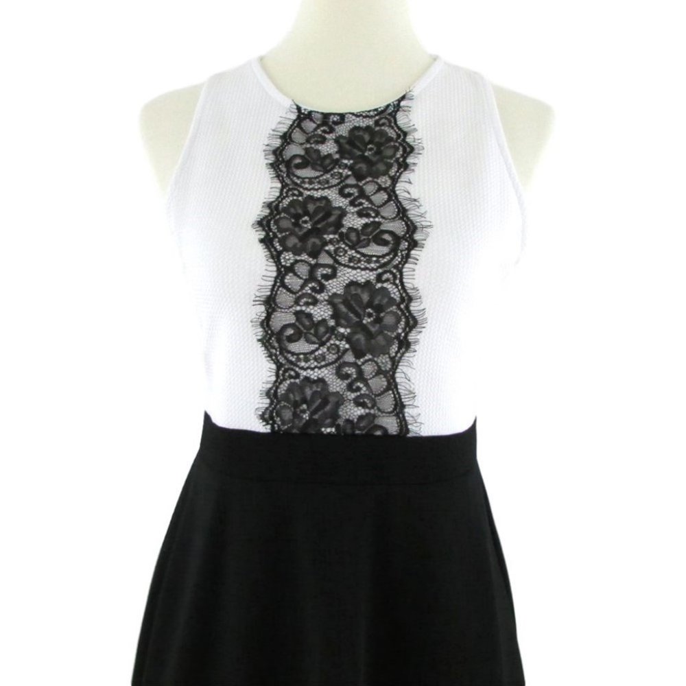 Waffle Texture Sleeveless Fit and Flare Dress - Picture 3 of 6